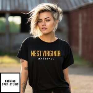 West Virginia Baseball Logo Stack T-Shirt