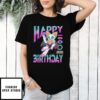 Womens Sonic The Hedgehog Rouge The Bat Happy Birthday T-Shirt