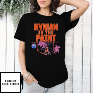 Zach Hyman Edmonton Oilers Hyman In The Paint T-Shirt