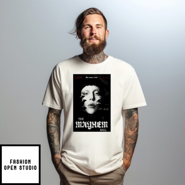 2025 Lady Gaga The Mayhem Ball Poster T-Shirt