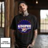 2025 Nba Finals Champions Oklahoma City Thunder Circle T-Shirt