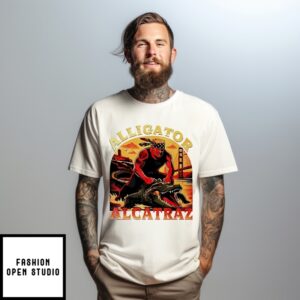 Alligator Alcatraz Trump Fighting Vintage T-Shirt
