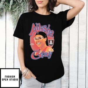 Allisha Gray Atlanta Dream Basketball Portrait T-Shirt