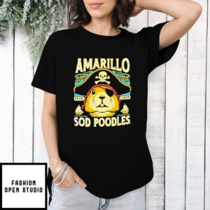 Amarillo Sod Poodles Prairie Dog Pirate T-Shirt