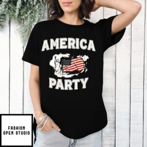 America Party Liberty American Flag T-Shirt