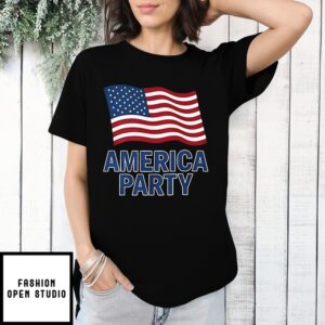 America Party Usa Flag T-Shirt