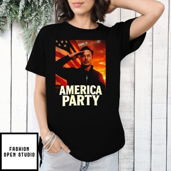 American Party Elon Musk Vintage T-Shirt