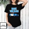 Back The Blue Police Car T-Shirt