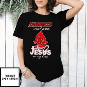 Cardinals In My Veins Jesus In My Heart T-Shirt