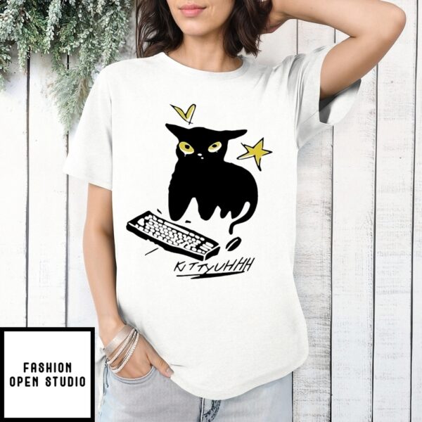 Caseoh Games Wearing Kittyuhhh Black Cat T-Shirt