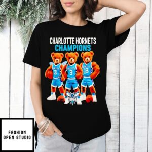 Charlotte Hornets Champions Nba Bear Lover T-Shirt