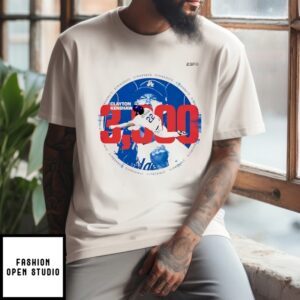 Clayton Kershaw 3000 Career Strikeouts Make History 2025 Mlb La Dodgers T-Shirt