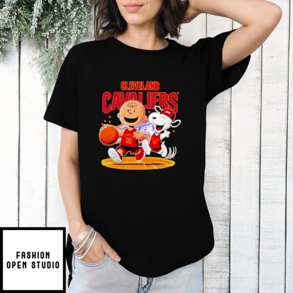 Cleveland Cavaliers And Peanuts Snoopy T-Shirt