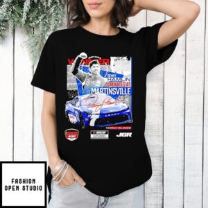 Denny Hamlin 2025 Cookout 400 Race Winner Signature T-Shirt