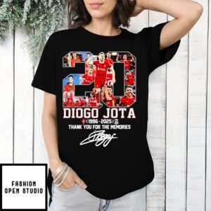 Diogo Jota 1996 2025 Thank You For The Memories Liverpool Fc Signature T-Shirt