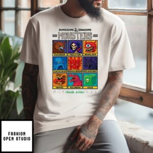 Dungeons & Dragons Wizards Of The Coast Monster Select Menu T-Shirt