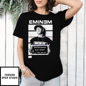 Eminem Slim Shady Mugshot Runyon Ave Rap T-Shirt