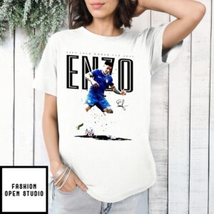Enzo Fernández 8 Chelsea 2025 Celebration Fifa Club World Cup Signature T-Shirt
