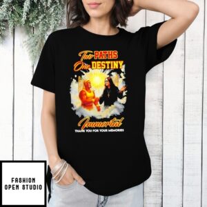 Hulk Hogan Ozzy Osbourne Two Paths One Destiny Immortal Thank You T-Shirt