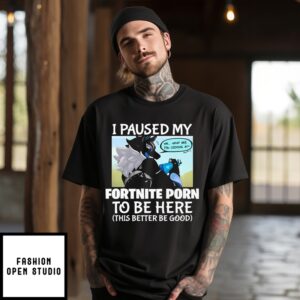 I Paused My Fortnite Porn To Be Here This Better Be Good T-Shirt