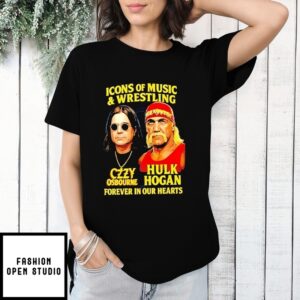 Icons Of Music And Wrestling Ozzy Osbourne And Hulk Hogan T-Shirt