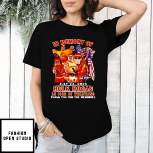 In Memory Of Hulk Hogan An Icon Of Wrestling Thank For Memories T-Shirt