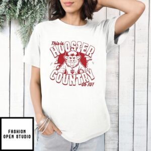 Indiana Hoosiers The Bison This Is Hoosier Country Go Iu T-Shirt