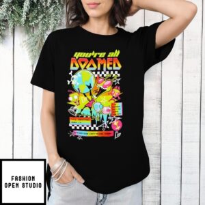 Invader Zim You’Re All Doomed Girls T-Shirt