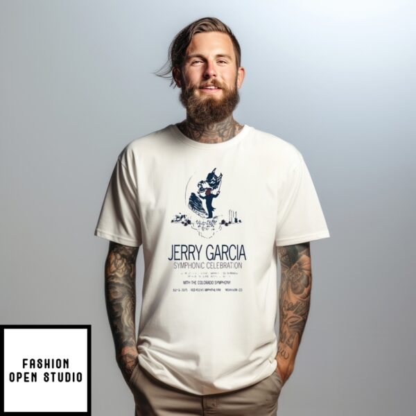 Jerry Garcia Symphonic Celebration At Red Rocks In Morrison Co On July 6 2025 T-Shirt