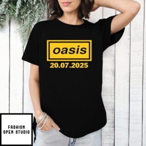 July 20 2025 Oasis Heaton Park Manchester T-Shirt