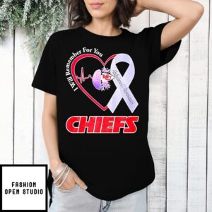 Kc Chiefs I Will Remember For You Alzheimer’S Awareness T-Shirt