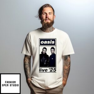 Liam Gallagher And Noel Gallagher Oasis For Cardiff Tour 2025 Live T-Shirt