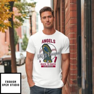 Los Angeles Angels 1 Mlb Champions Hardwood Classics Champions Vintage T-Shirt