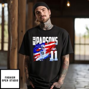 Micah Parsons Dallas Football Usa Flag Patriotic T-Shirt