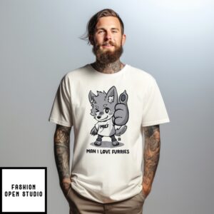 Milf Furry Man I Love Furries T-Shirt
