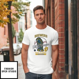 Milwaukee Brewers 0 Mlb Champions Hardwood Classics Champions Vintage T-Shirt