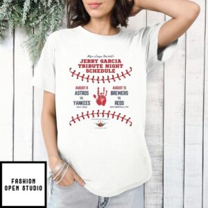 Mlb Jerry Garcia Tribute Night Schedule On August 8 And 15 2025 T-Shirt