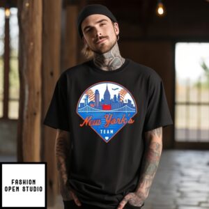New York’S Team Ny Mets City Skyline T-Shirt