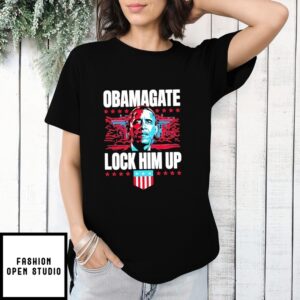 Obama Obamagate Lock Him Up T-Shirt
