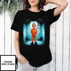 Obama Parody Wanted For Treason Mugshot T-Shirt