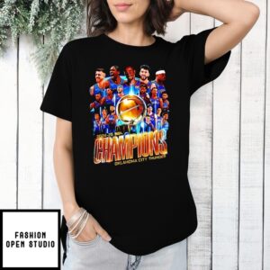 Okc Thunder 2025 Nba Finals Champions Team Collage T-Shirt