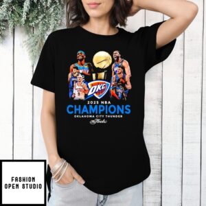 Okc Thunder Champions 2025 Nba Graphic T-Shirt