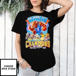 Okc Thunder Nba Finals Champions 2025 Mascot T-Shirt