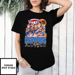 Oklahoma City Thunder 2025 Champions Signature T-Shirt