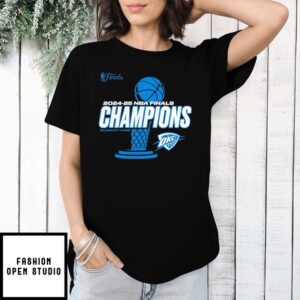 Oklahoma City Thunder 2025 Finals Champions Playoff Jump Pass T-Shirt