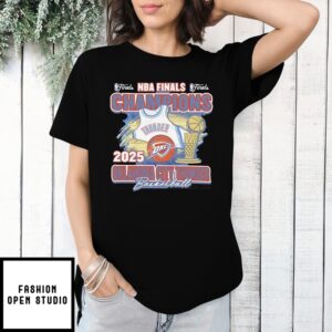 Oklahoma City Thunder 2025 Nba Champions Graphic T-Shirt