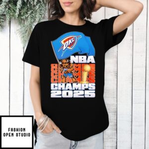 Oklahoma City Thunder 2025 Nba Champions Rumble Celebration T-Shirt