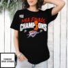Oklahoma City Thunder 2025 Nba Finals Champions Logo T-Shirt