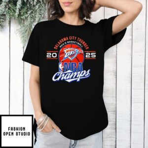 Oklahoma City Thunder Nba Champions 2025 Classic Trophy T-Shirt