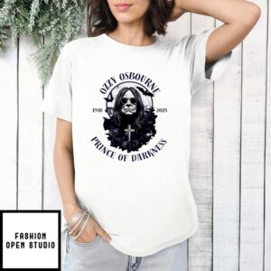 Ozzy Osbourne 1948 2025 Prince Of Darkness Death T-Shirt